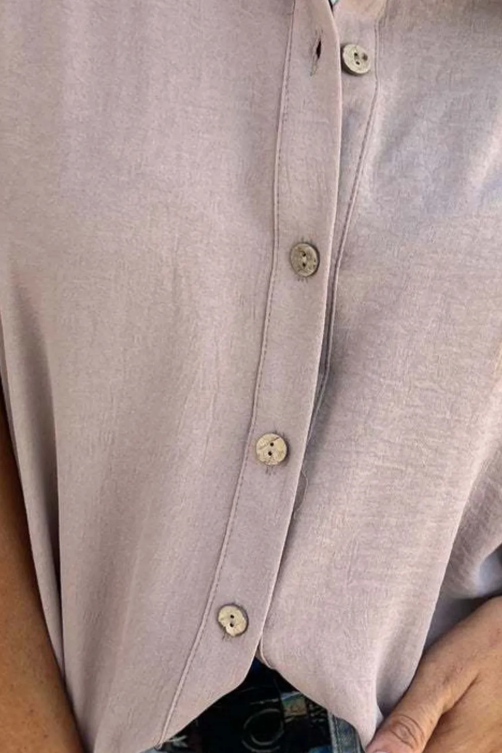 Full Size Casual Button Down Short Sleeve Loose Shirt Plus Size, image 14