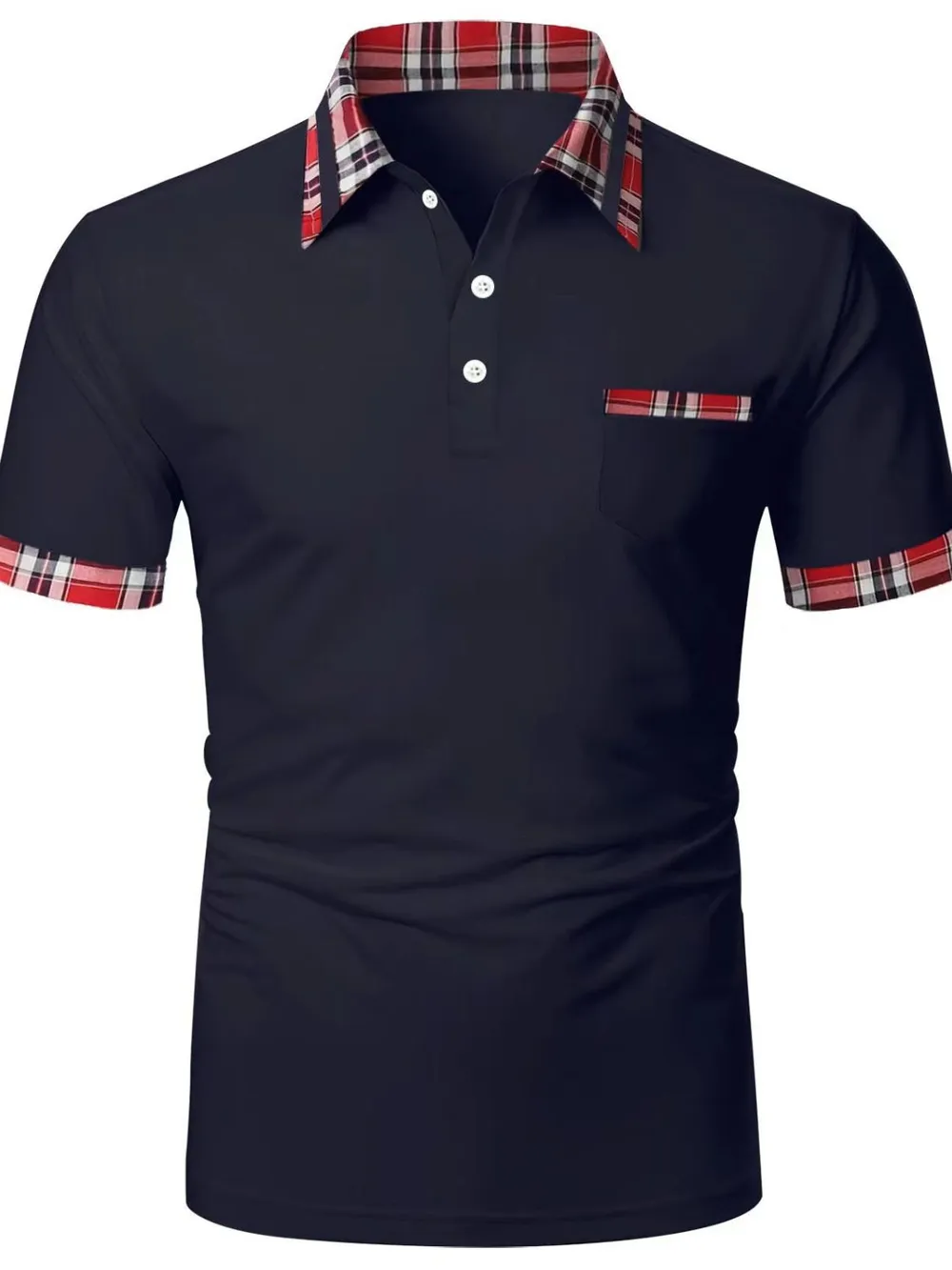 Men's Full Size Collared Neck Short Sleeve Polo Plus Size, image 3