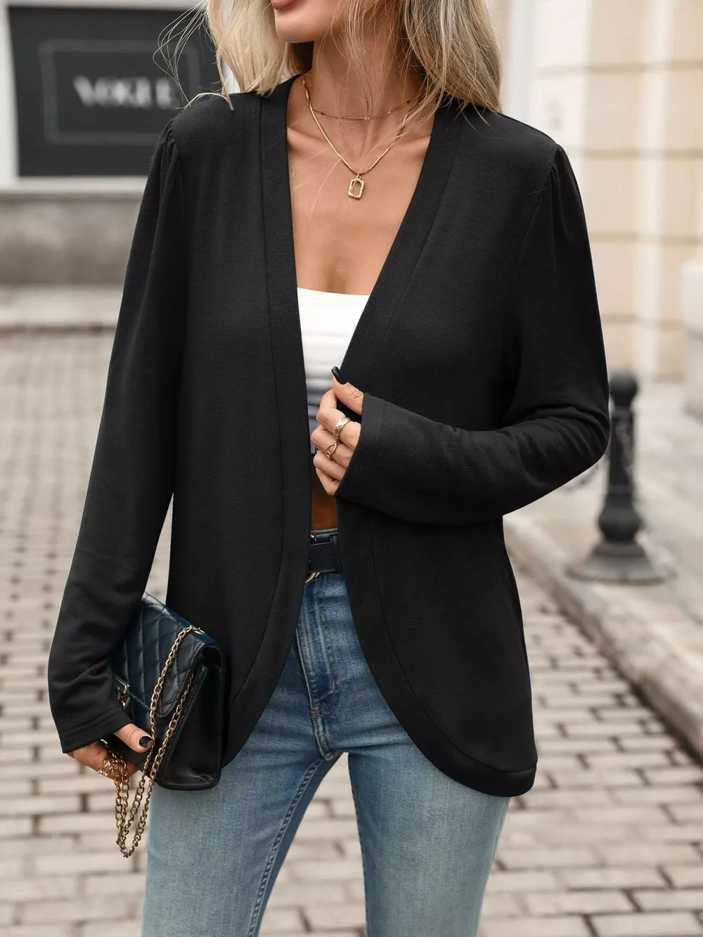 Open Front Long Sleeve Cardigan, image 8