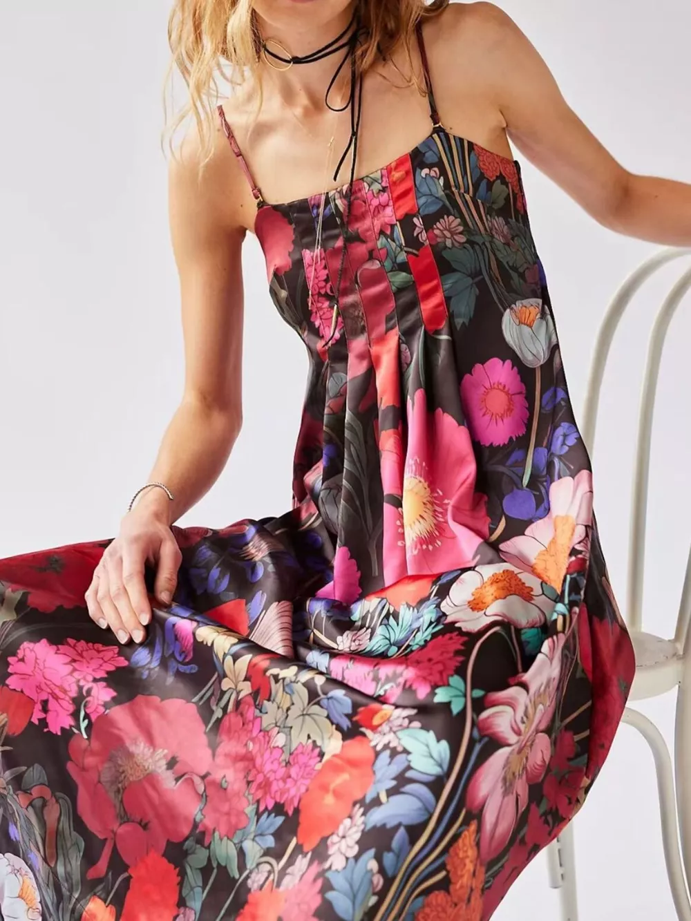 Floral Print Sleeveless Maxi Dress, image 22