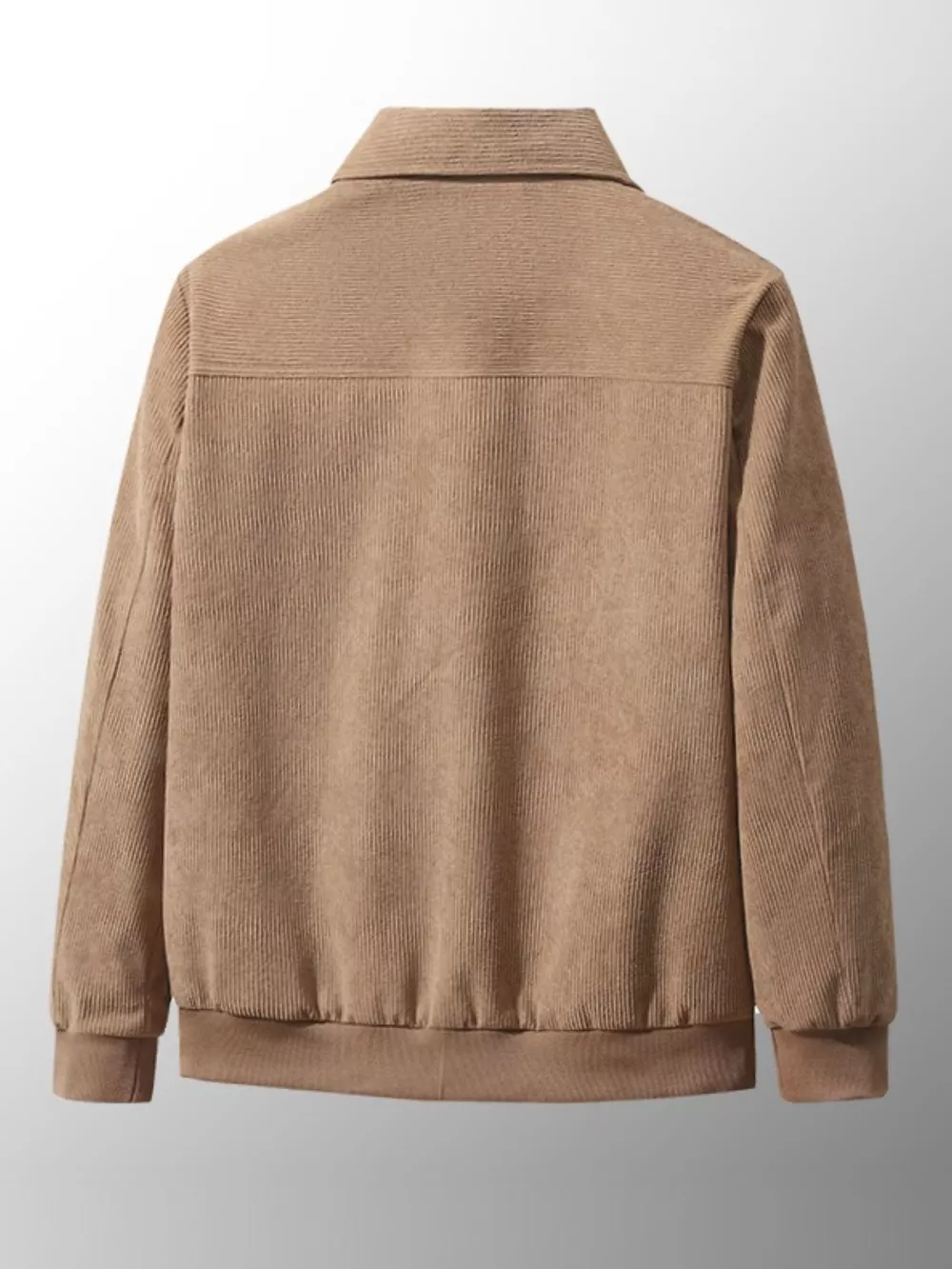 Men's Plus Size Corduroy Sherpa Lined Winter Jacket, image 3