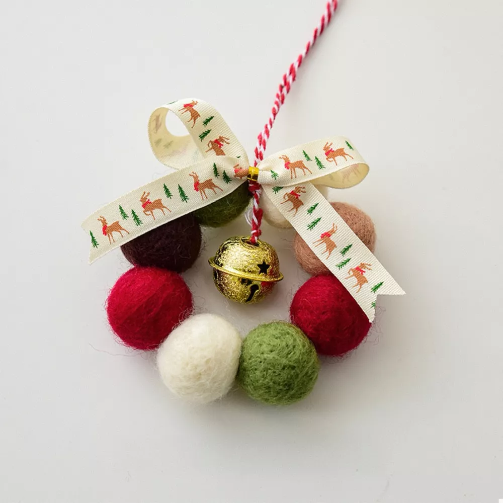 Christmas Felt Ball Garland Ornament, image 10