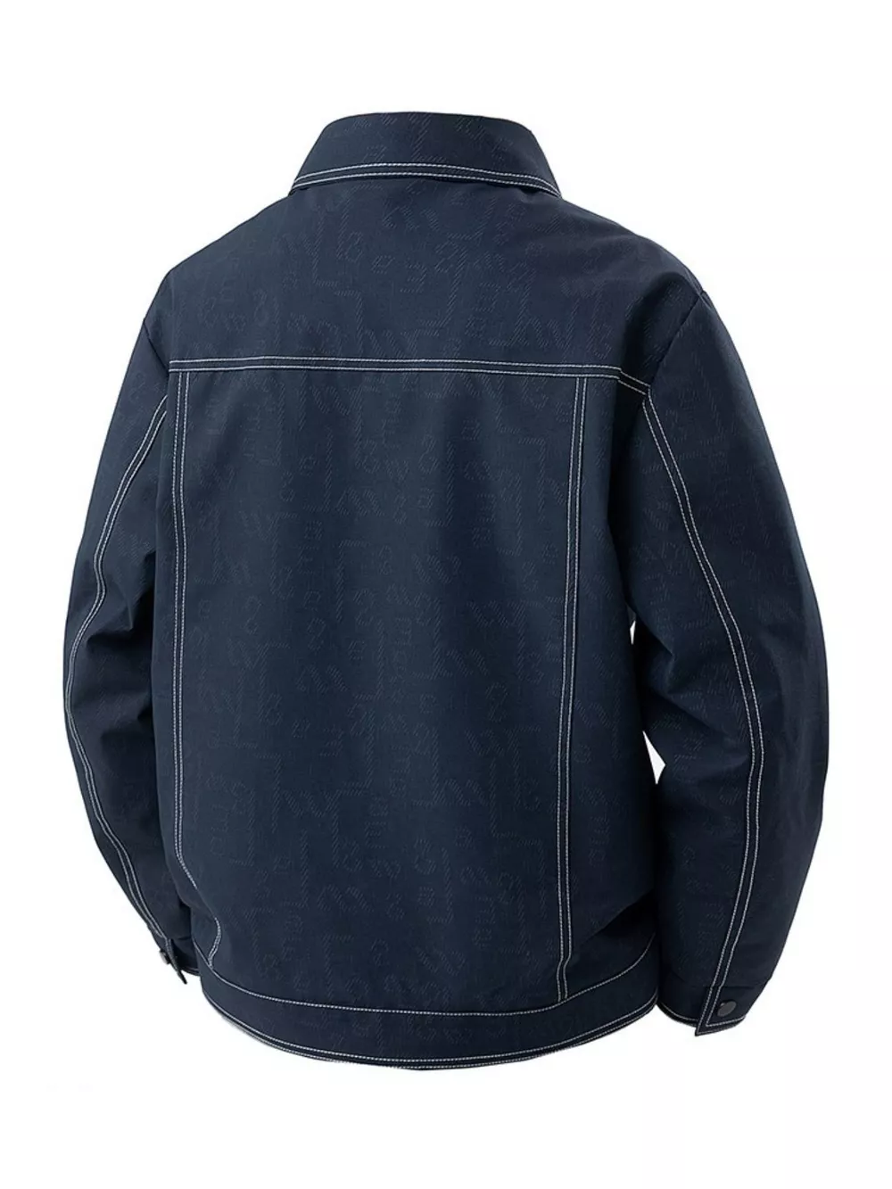 Men's Plus Size Snap Down Casual Denim Jacket, image 3