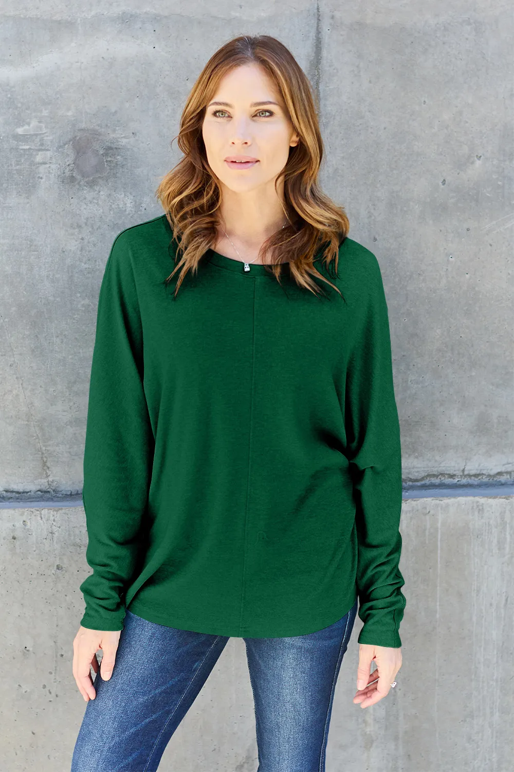 Full Size Round Neck Long Sleeve T-Shirt, image 32