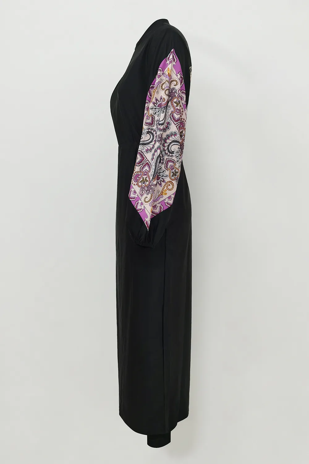 Cap, Drawstring Printed Long Sleeve Dress and Pants Swim Set, image 13