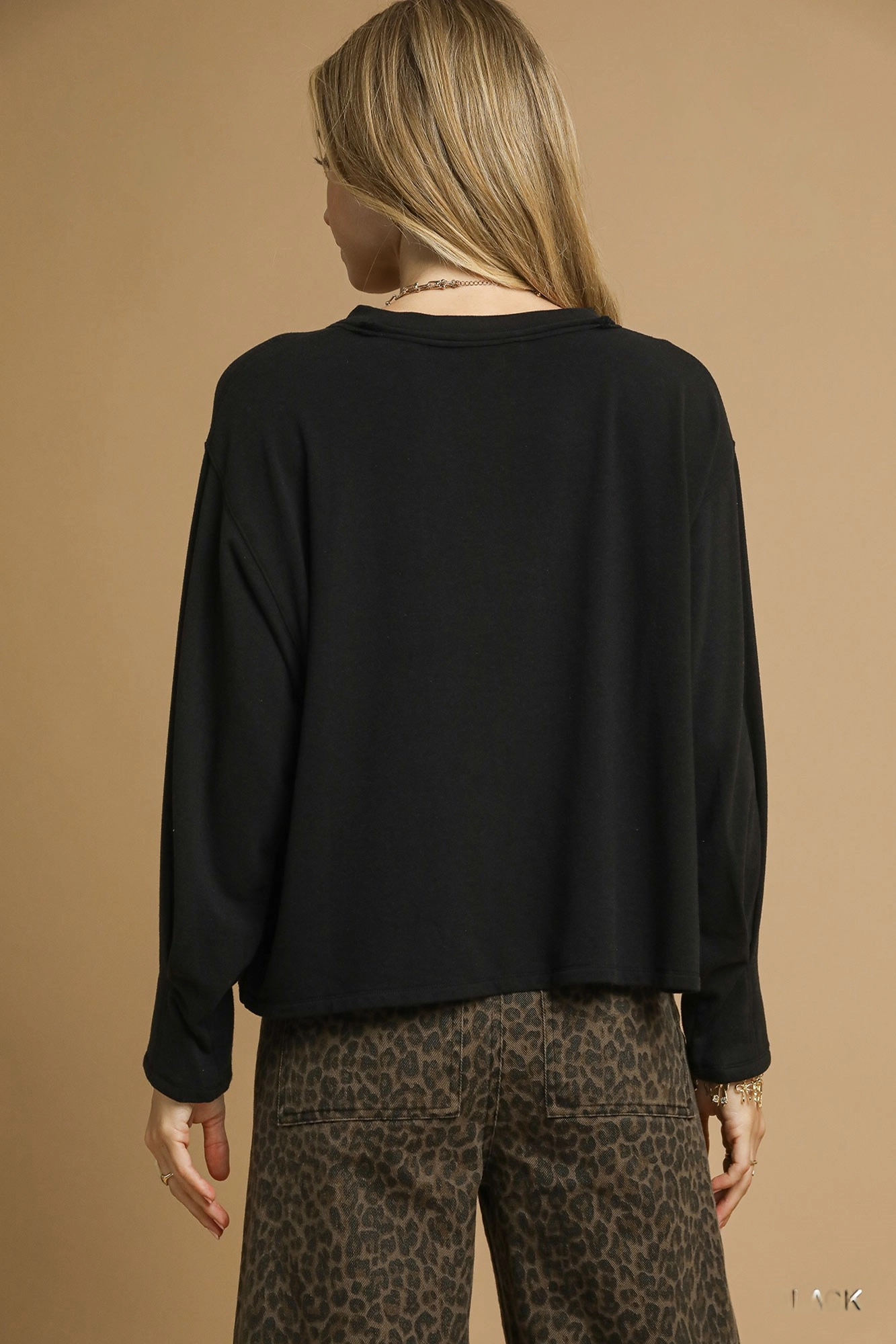 Brushed Fleeve Crewneck Top, image 5