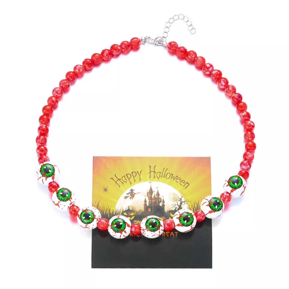 Halloween Beaded Necklace and Bracelet Jewelry Set, image 6