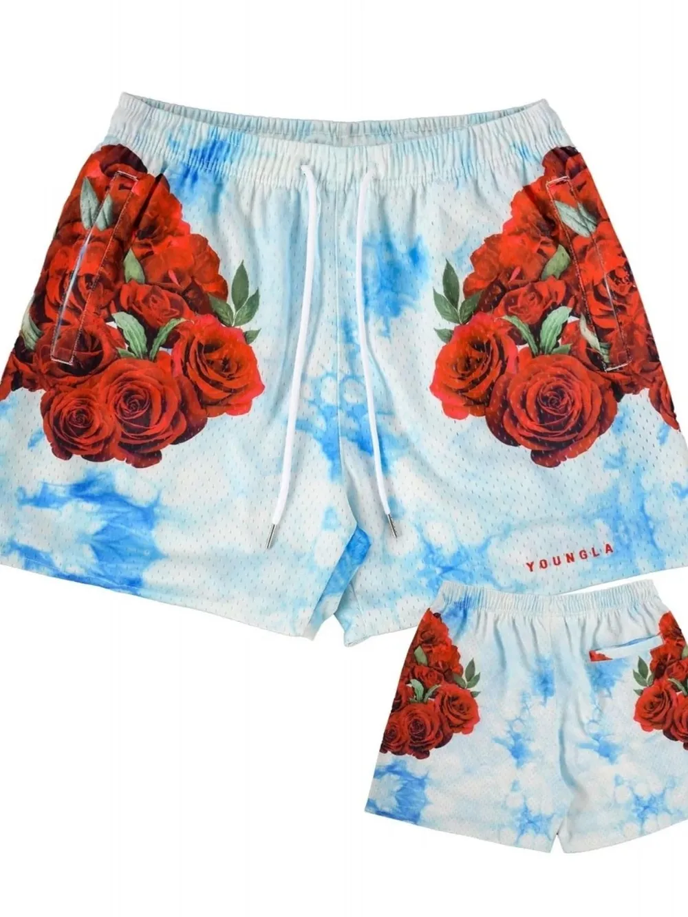 Men's Plus Size Drawstring Printed Shorts, image 10