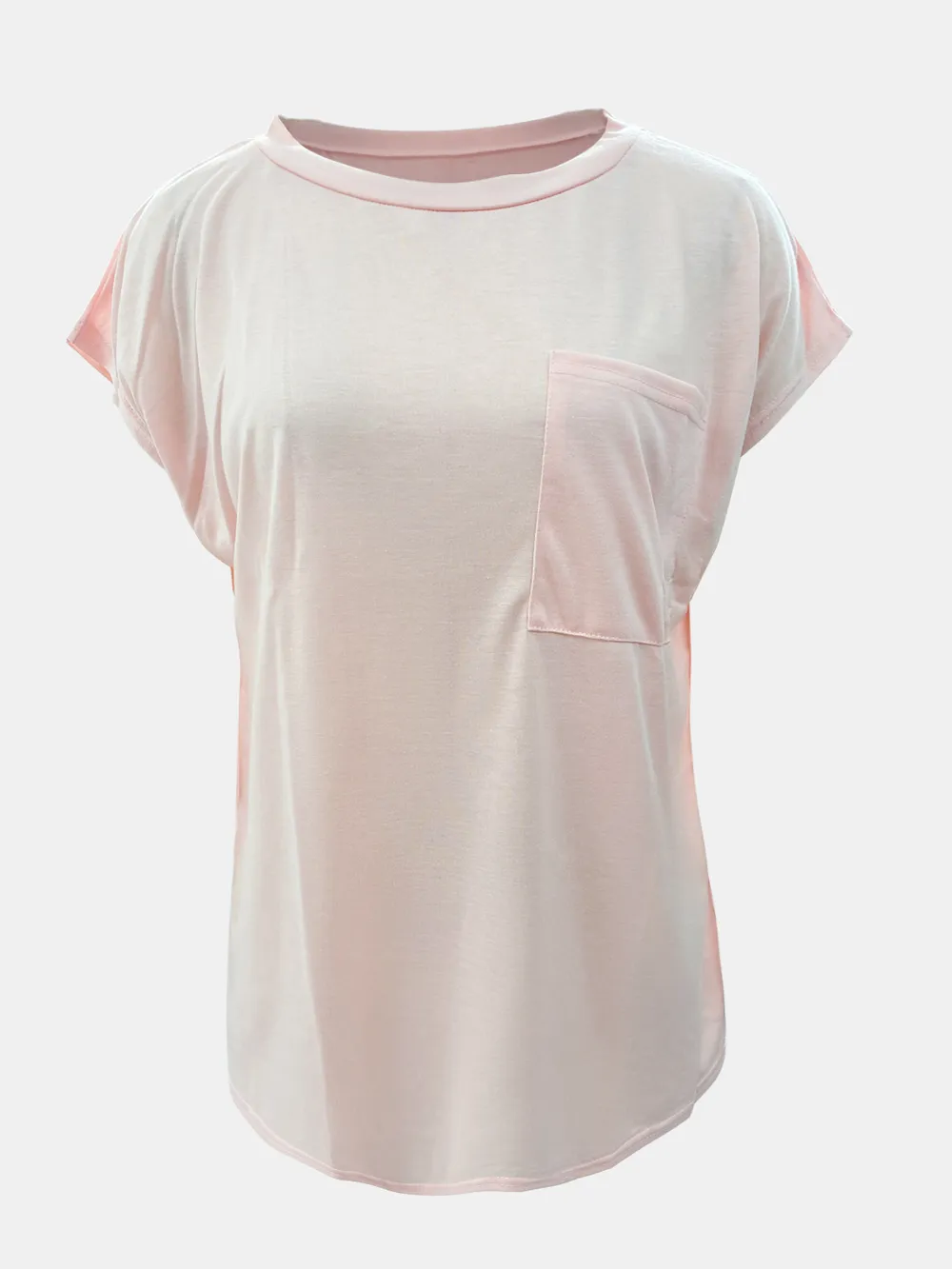 Full Size Round Neck Cap Sleeve T-Shirt, image 12