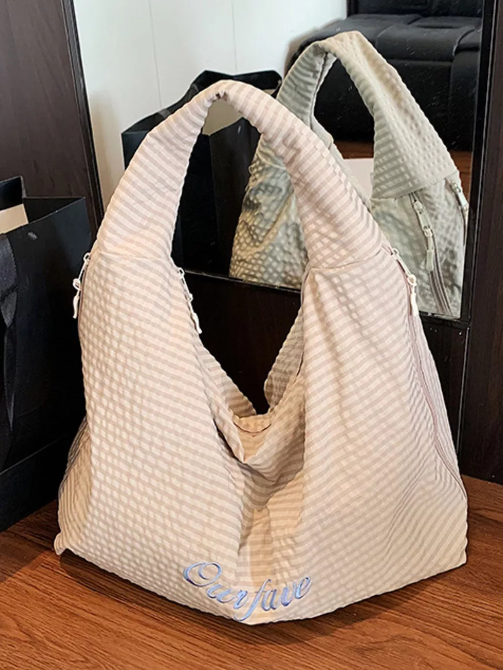 Casual Style Plaid Handbag, image 6