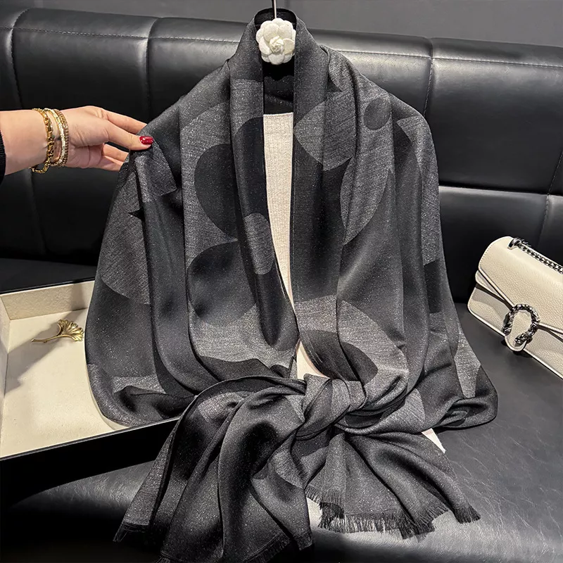 Lightweight Raw Hem Scarf