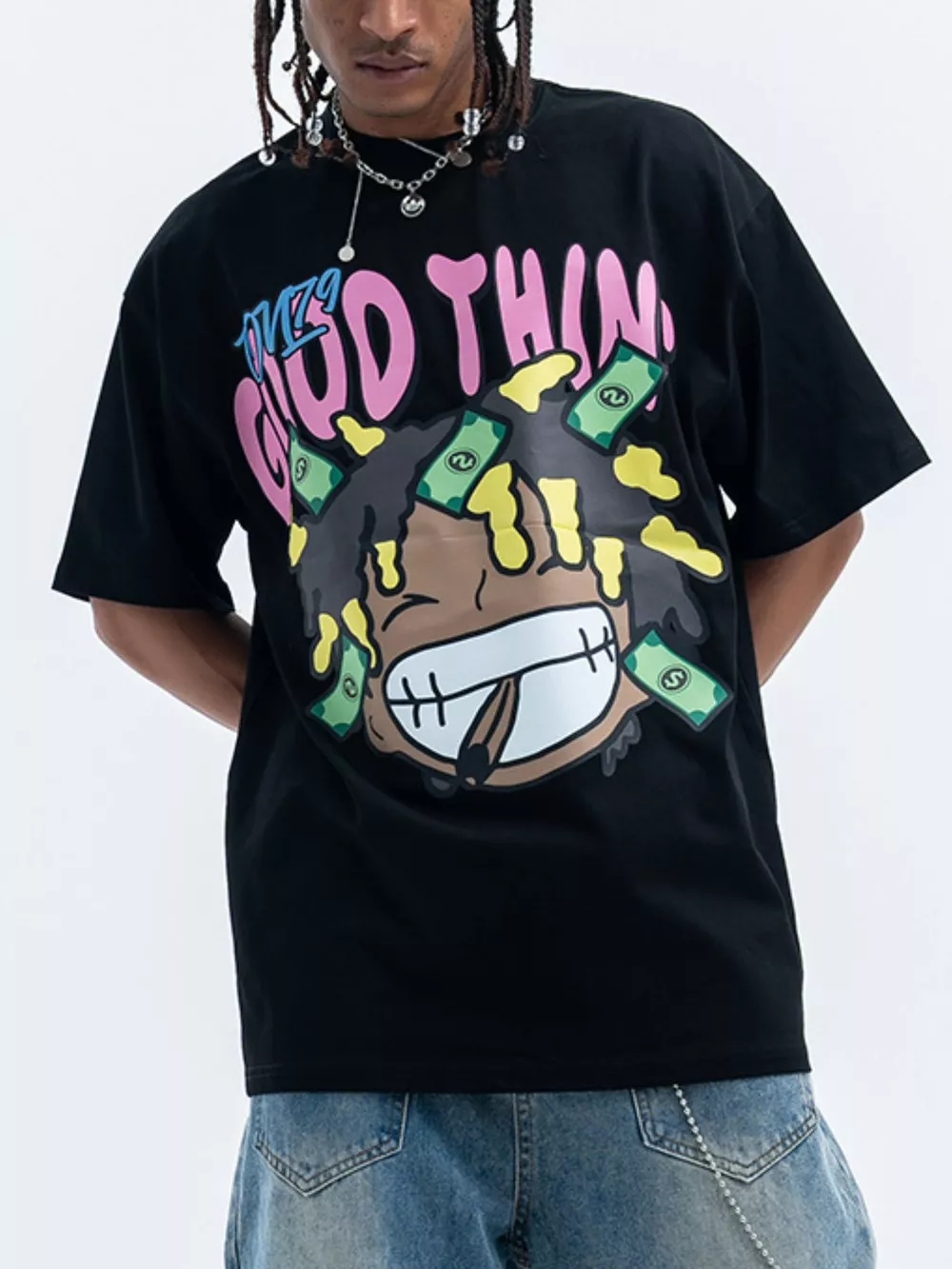 Men's Graphic Round Neck Casual T-Shirt