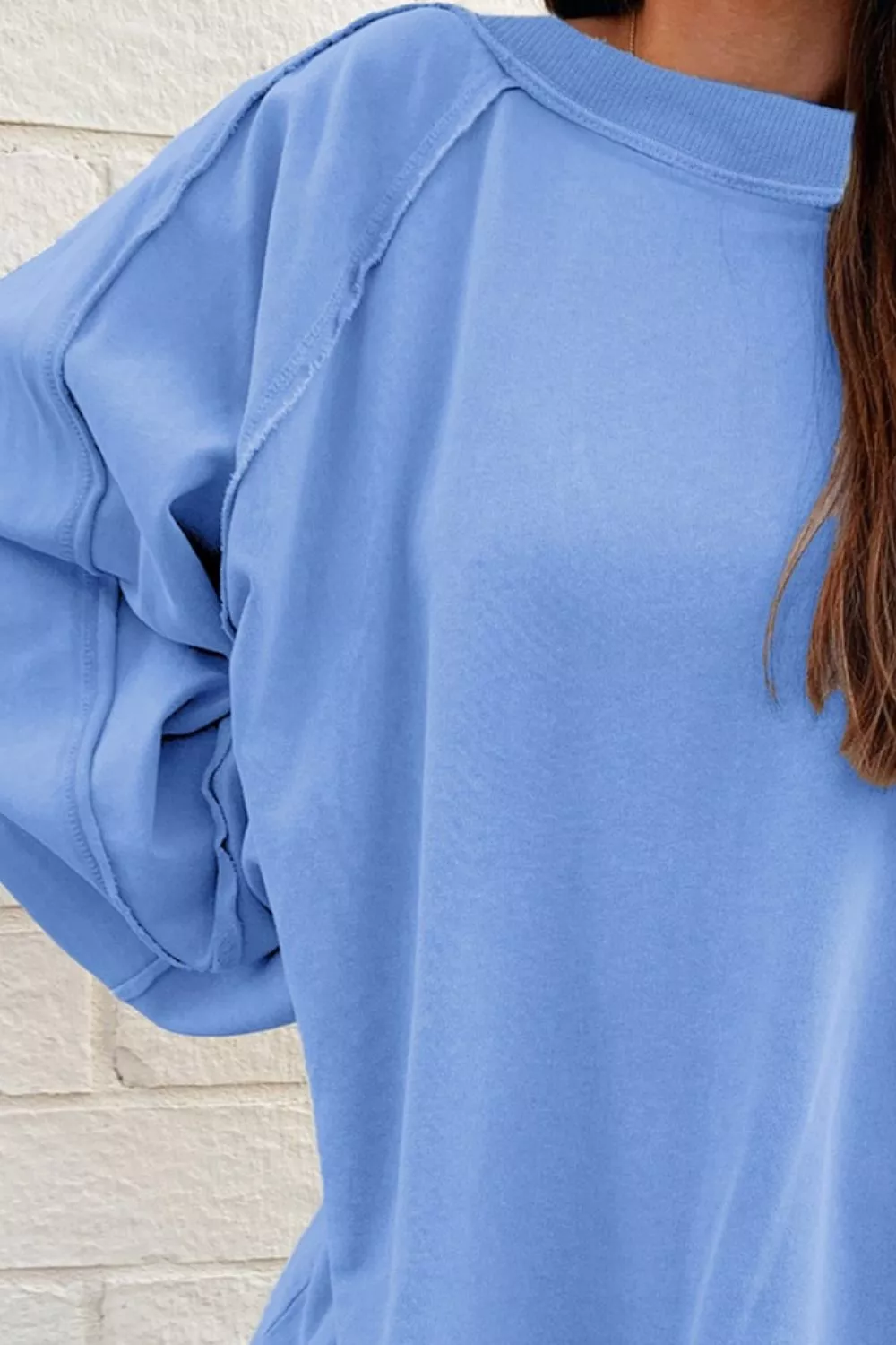 Oversized Washed Crewneck Sweatshirt, image 6