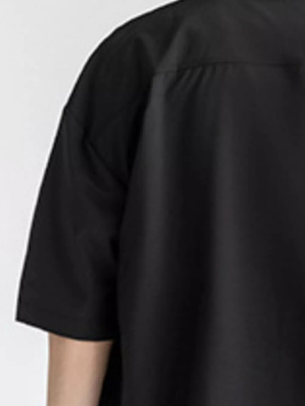 Men's Plus Size Solid Color Casual Short Sleeve Shirt, image 2