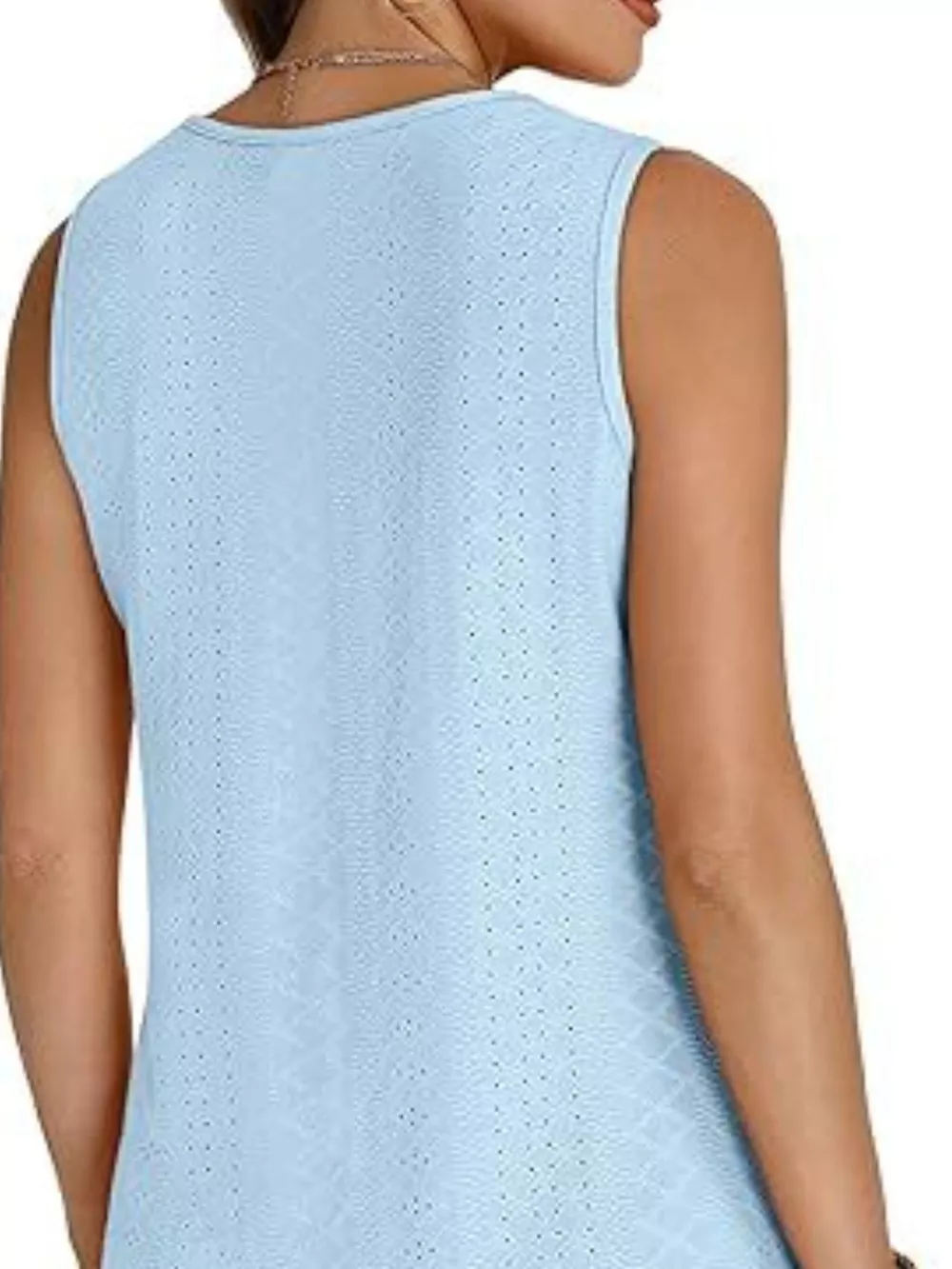 Eyelet V-Neck Tank, image 29