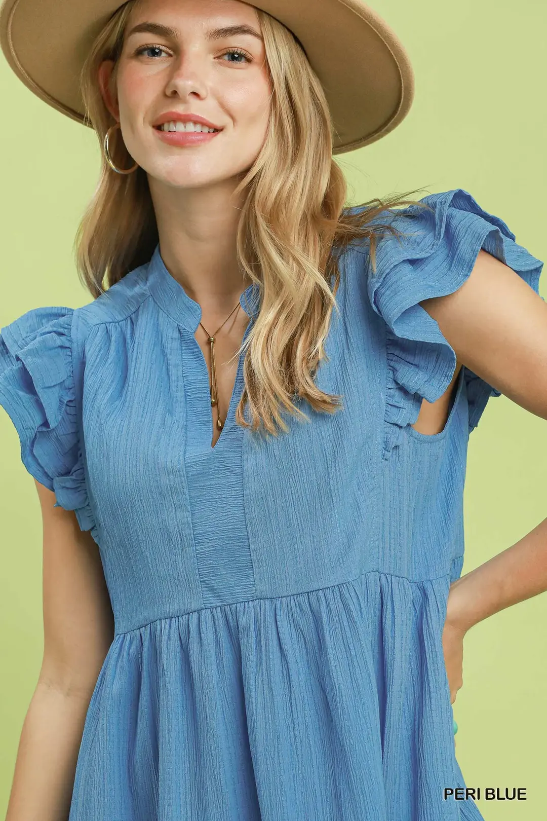 Ruffle Sleeve Babydoll Dress, image 5