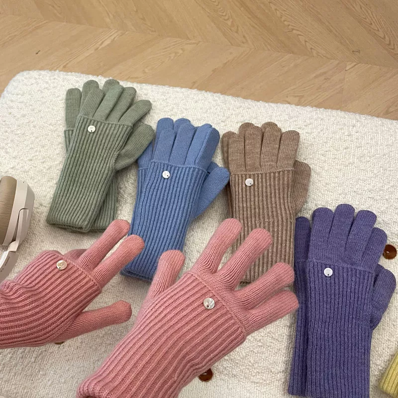 Ribbed Knit Touchscreen Gloves, image 7