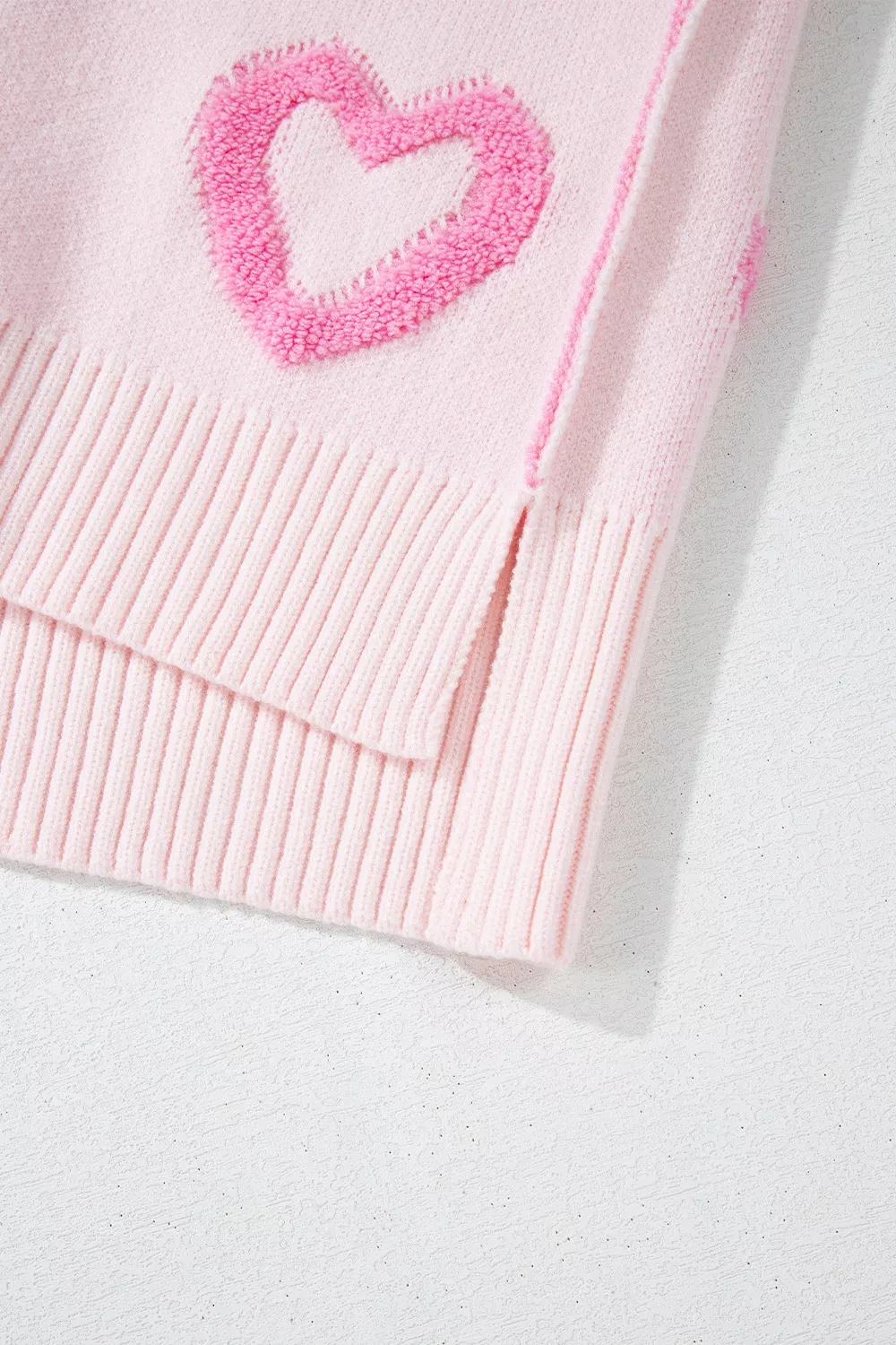 Heart Shape Bubble Sleeve Baggy Sweater, image 16