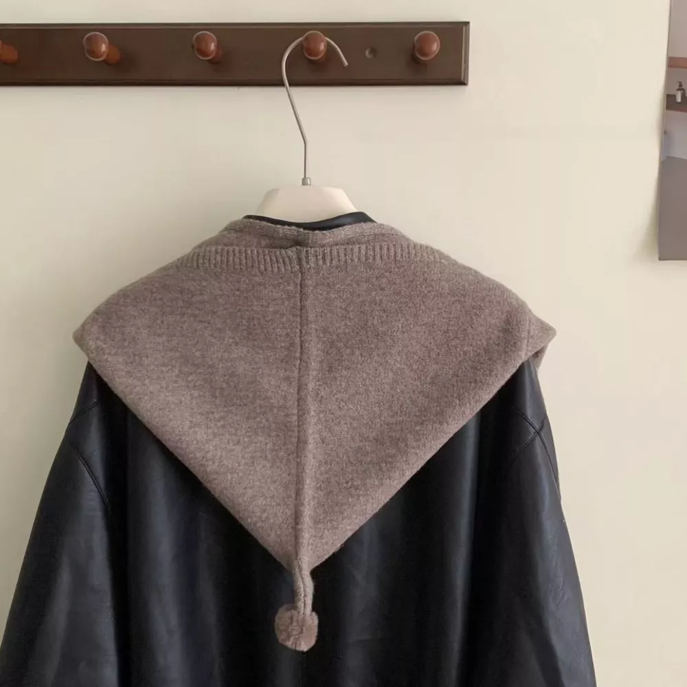 Knitted Hooded Scarf, image 4