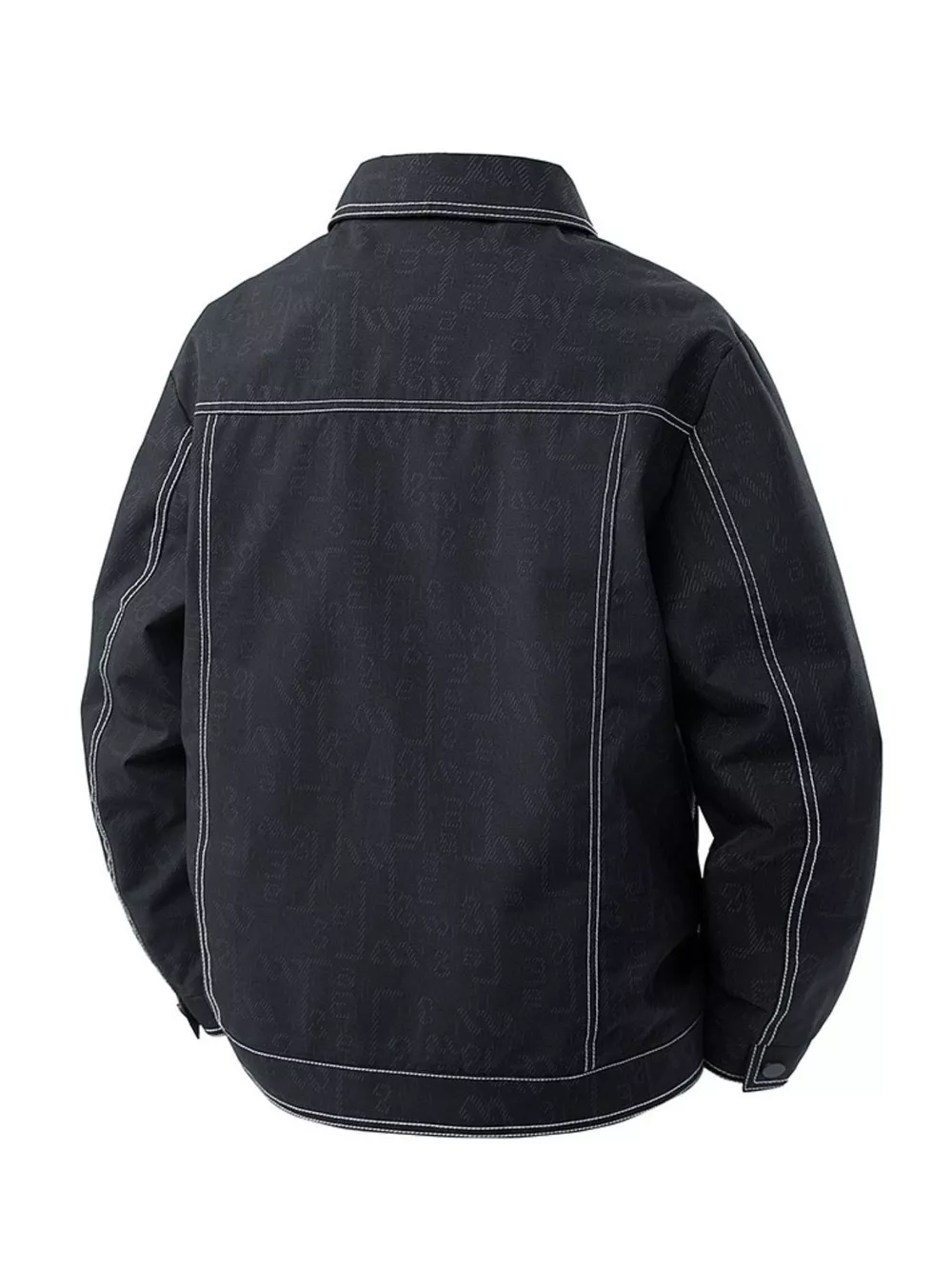 Men's Plus Size Snap Down Casual Denim Jacket, image 4