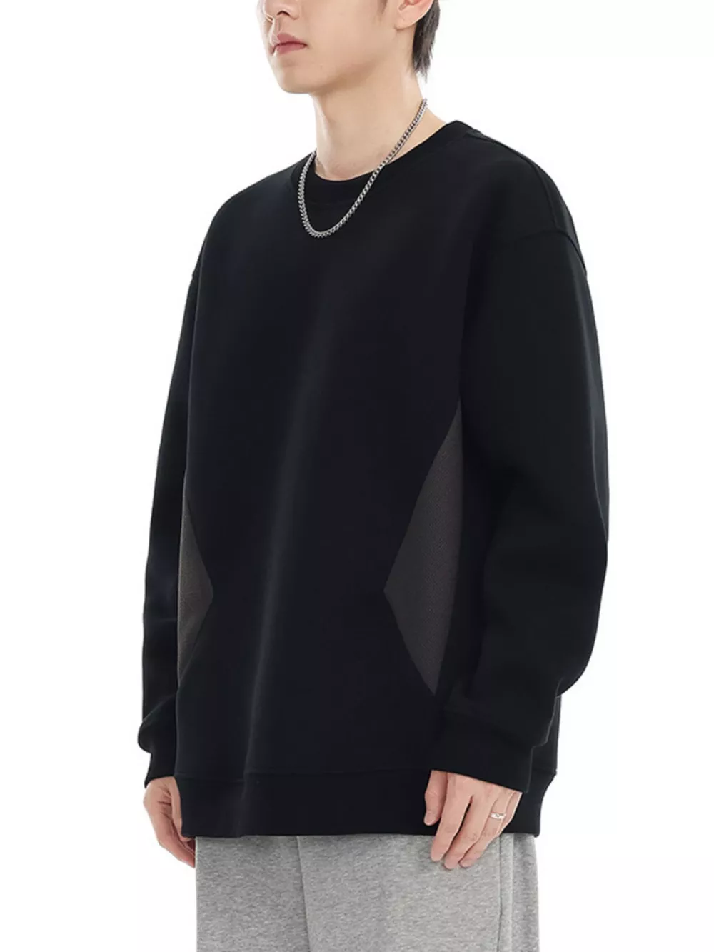 Men's Plus Size Casual Crew Neck Sweatshirt, image 7