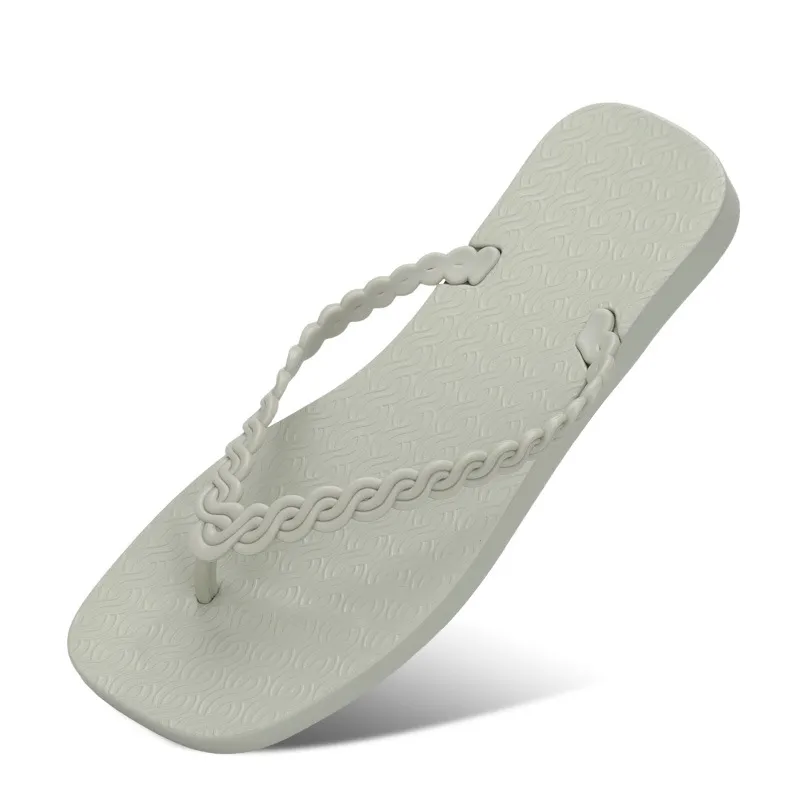 Braided Strap Beach Toe Post Slippers