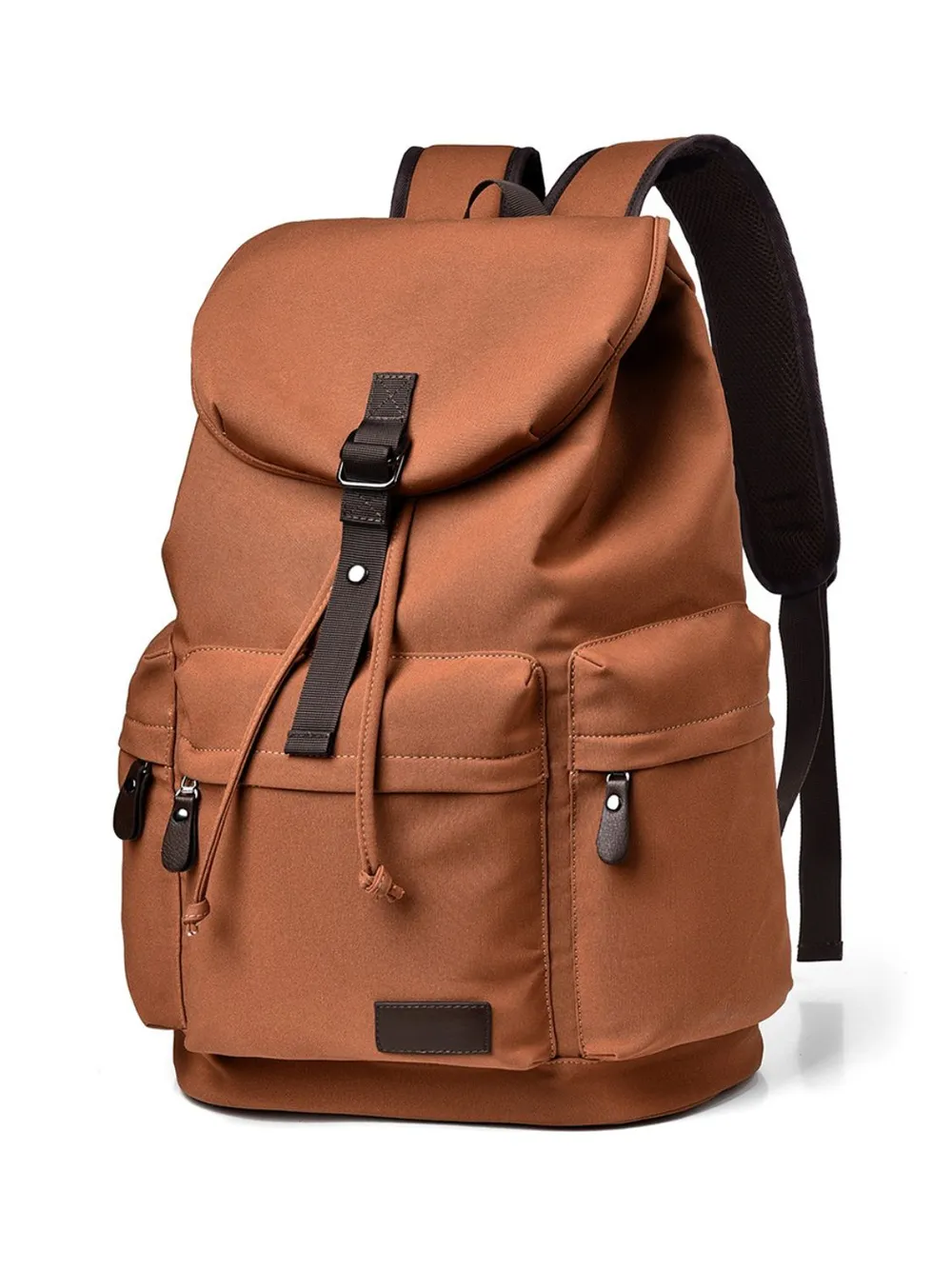Multi Pockets Adjustable Strap Canvas Backpack Bag, image 2