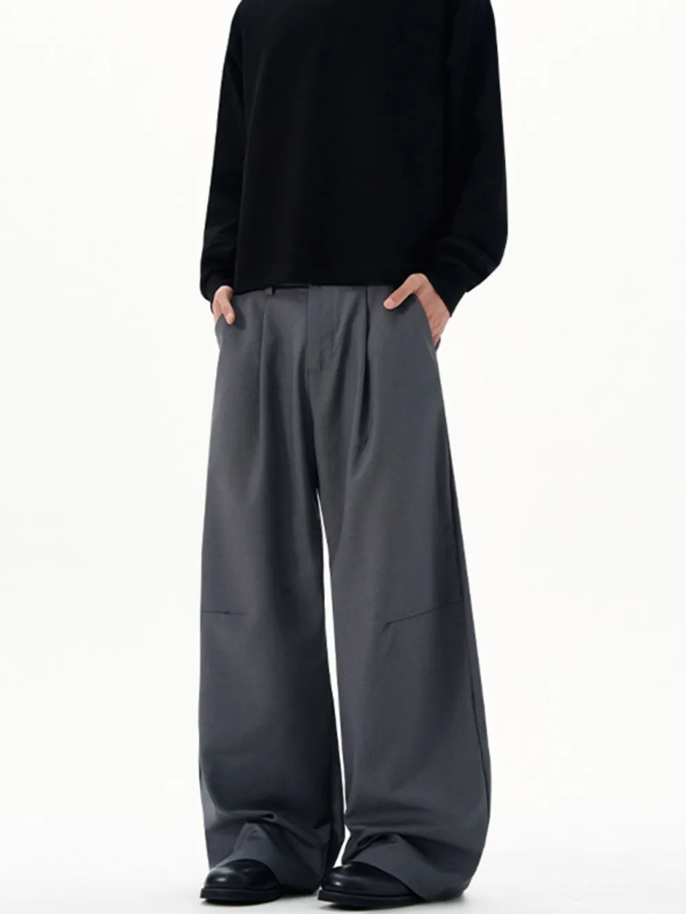 Men's Wide-Leg High-Waist Pants, image 3