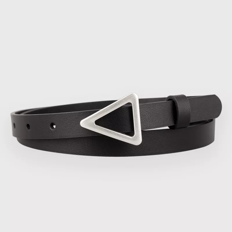 Triangle Buckle Skinny Belt, image 3