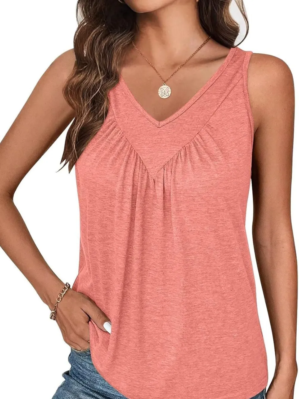 Ruched V-Neck Tank, image 20