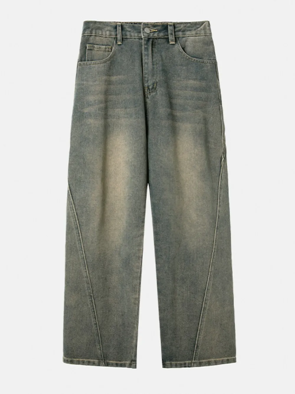 Men's Plus Size Wide Leg Jeans, image 5