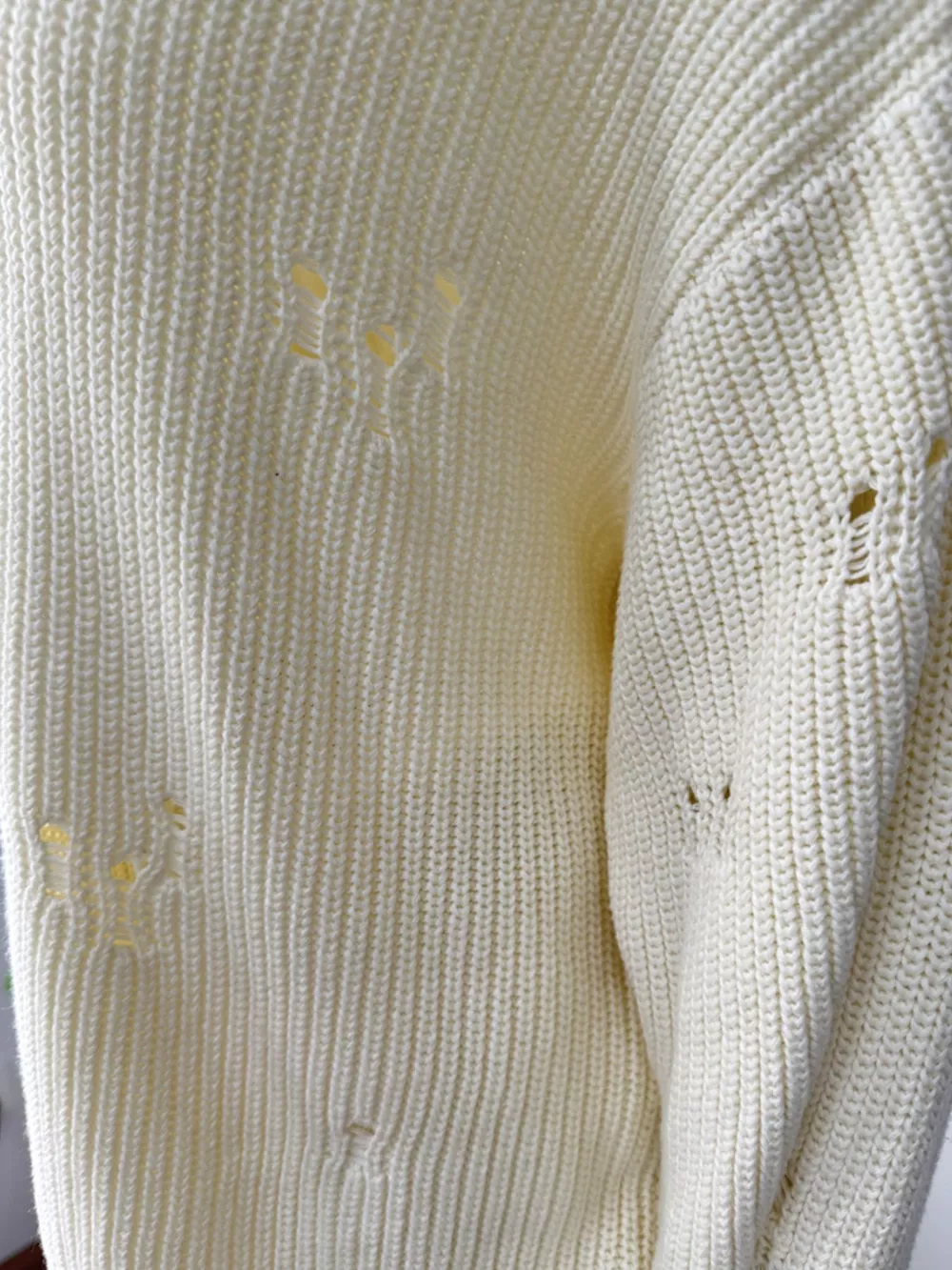 Distressed Long Sleeve Sweater and Skirt Set, image 11