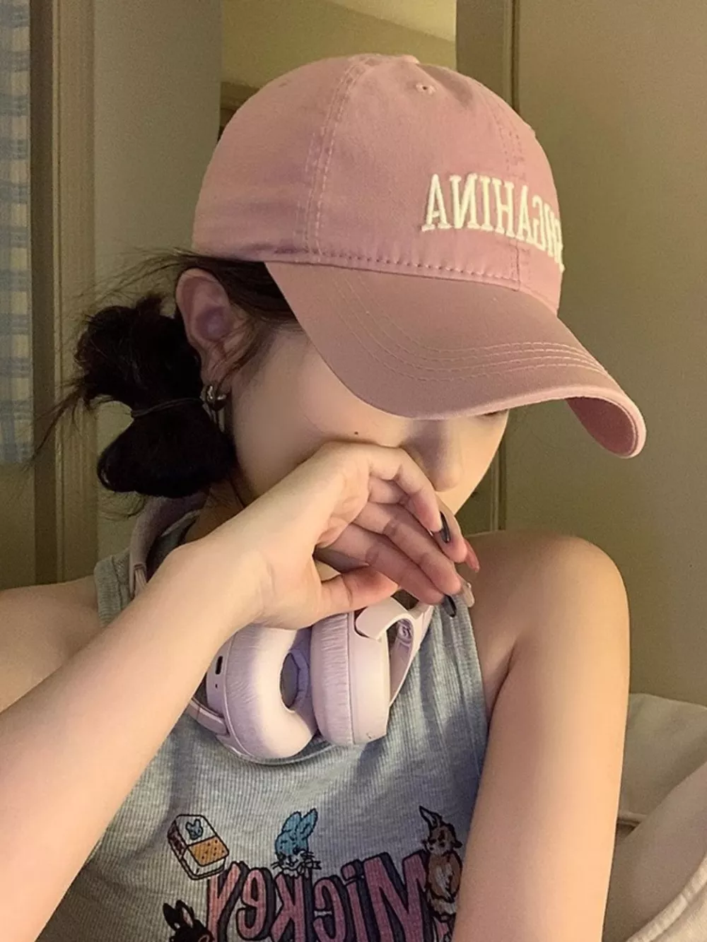Embroidered Letter Baseball Cap, image 5