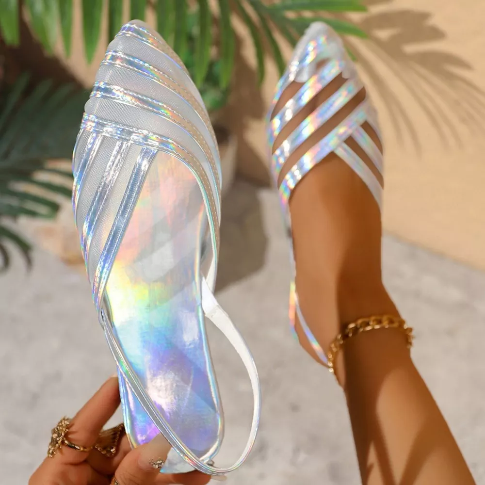 Point Toe Slingback Sandals, image 10