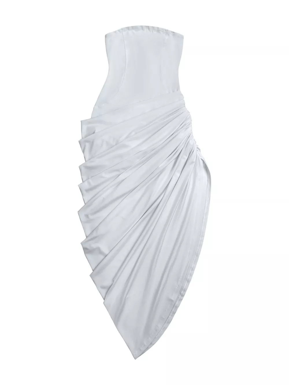 Lace Up Back Tube Midi Dress, image 7
