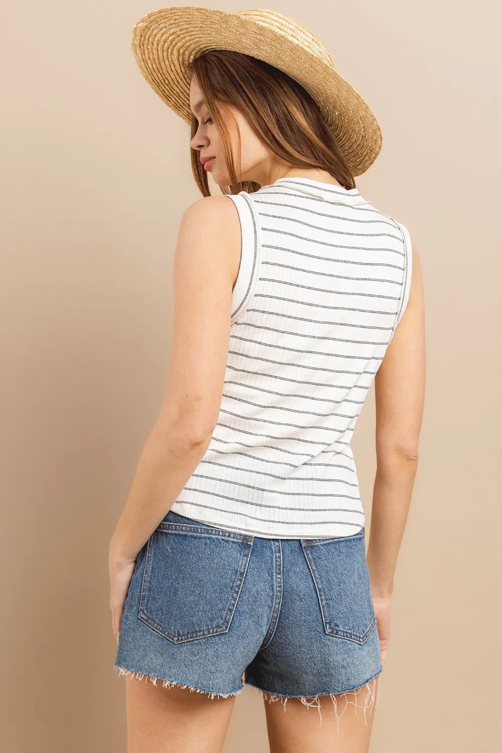Ces Femme Striped Round Neck Tank, image 2