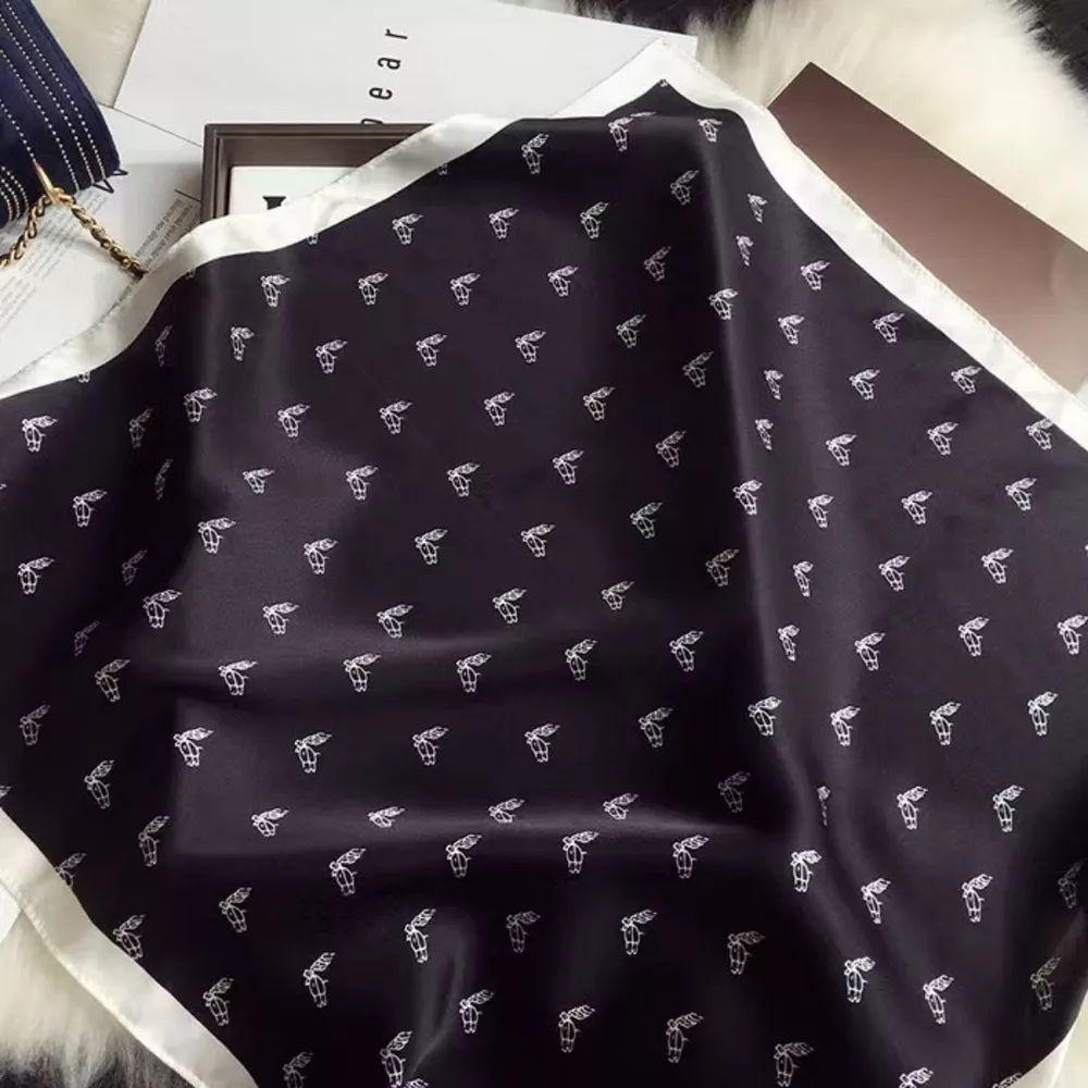 Printed Lightweight Silk Scarf, image 5