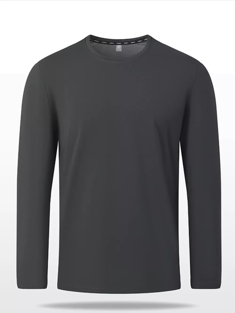 Men's Plus Size Solid Color Long Sleeve Casual T-Shirt, image 4