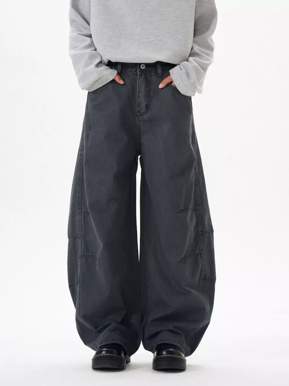 Men's Wide Leg Pocketed Pants, image 8