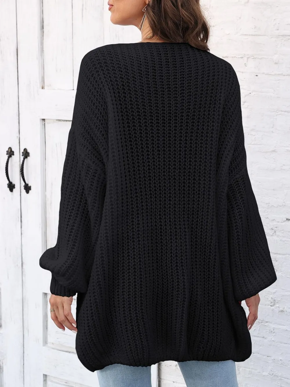 Open Front Long Sleeve Cardigan, image 2