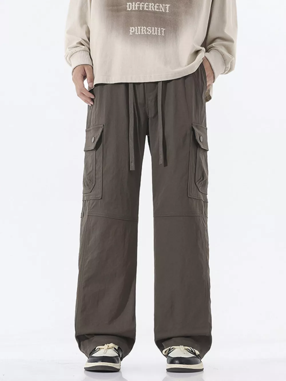 Men's Full Size Multi-Pocket Cargo Utility Pants Plus Size, image 2