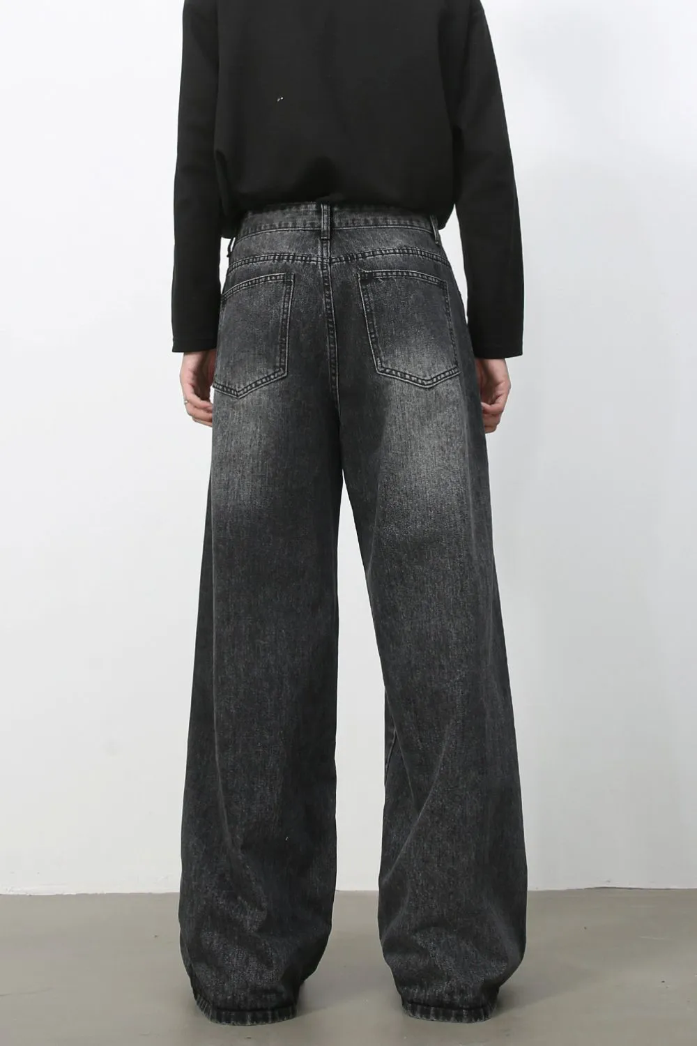 Men's Wide Leg Jeans, image 2