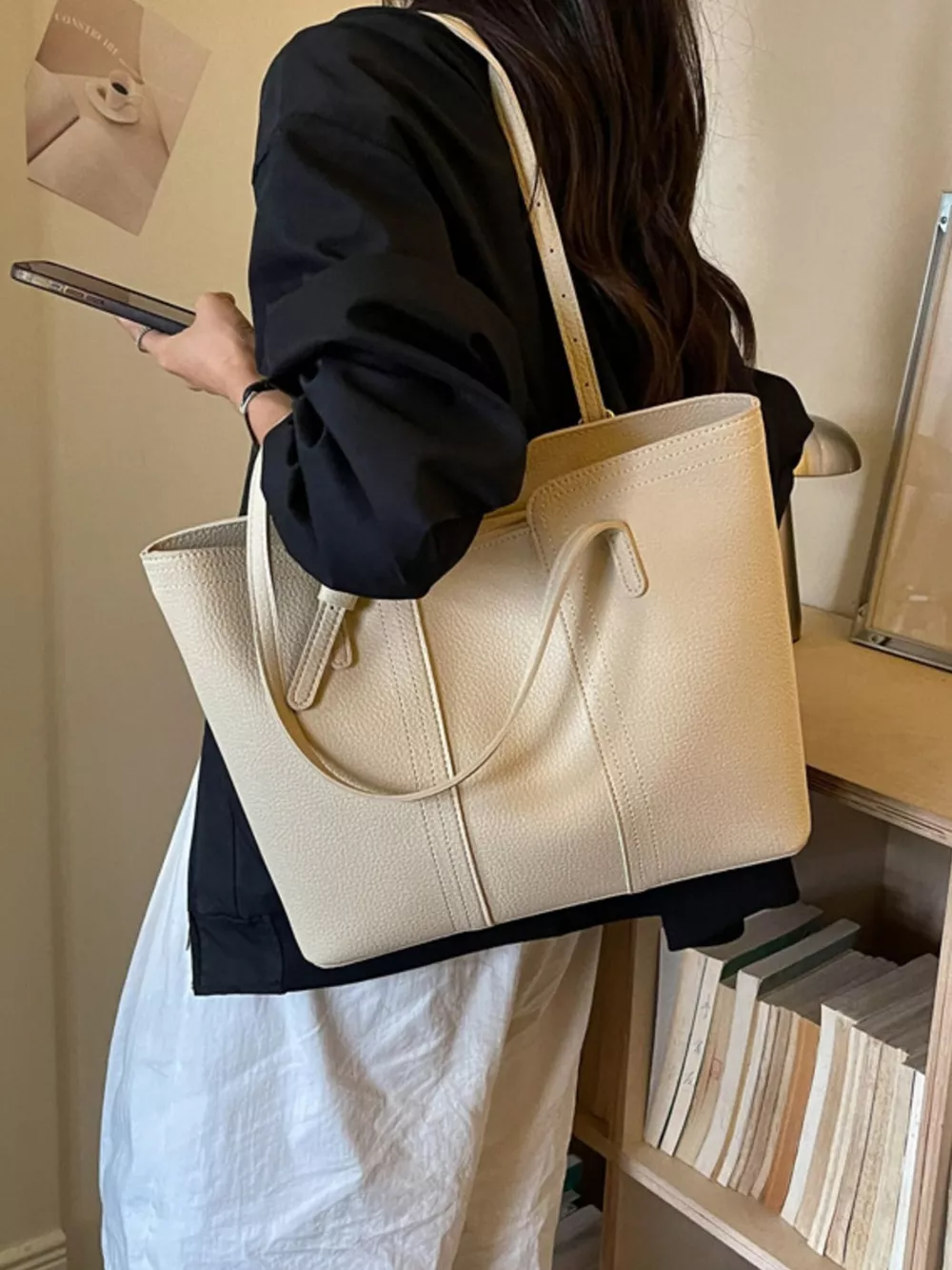 PU Leather Tote Bag