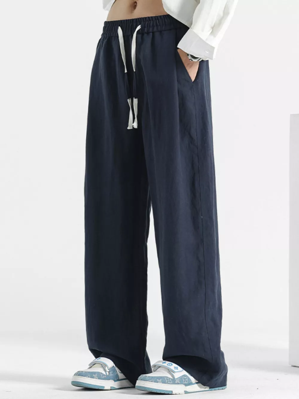 Men's Plus Size Casual Loose Fit Pants, image 2