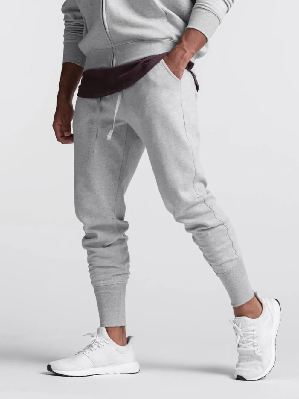 Men's Plus Size Drawstring Active Pants, image 2