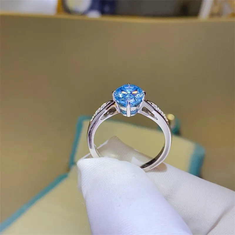 2 Carat Moissanite 925 Sterling Silver Ring, image 3
