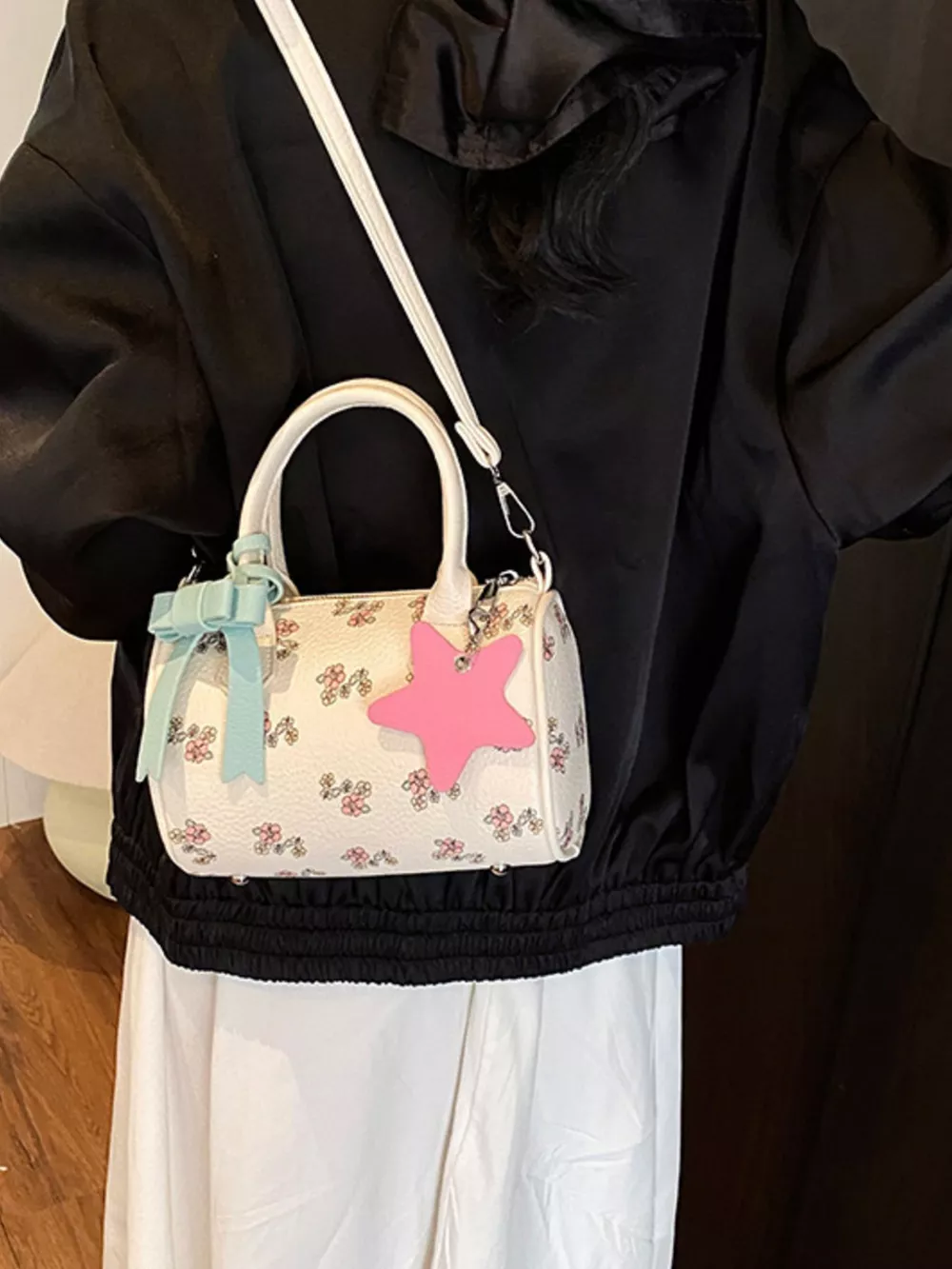 Floral Print Crossbody Bag, image 9
