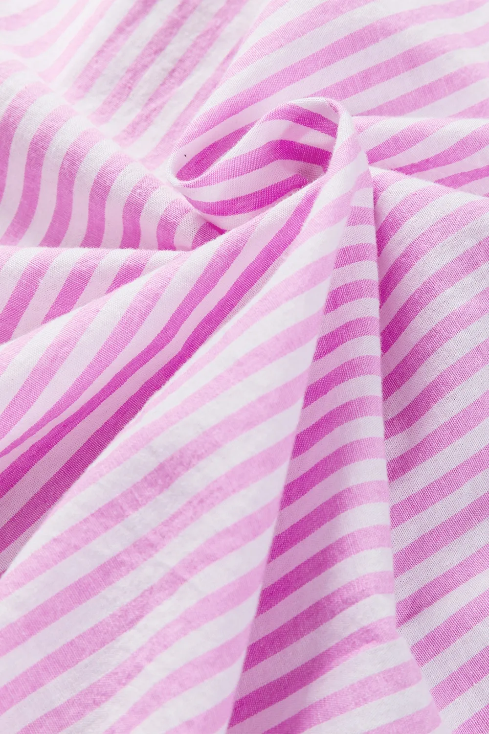 Button Down Striped Ruffled Hem Shirt, image 8