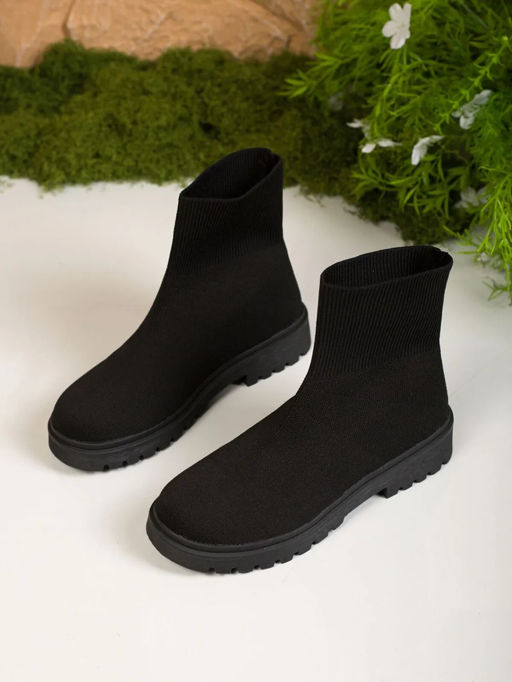 Knit Ankle Boots with Sock-Like Comfort, image 2
