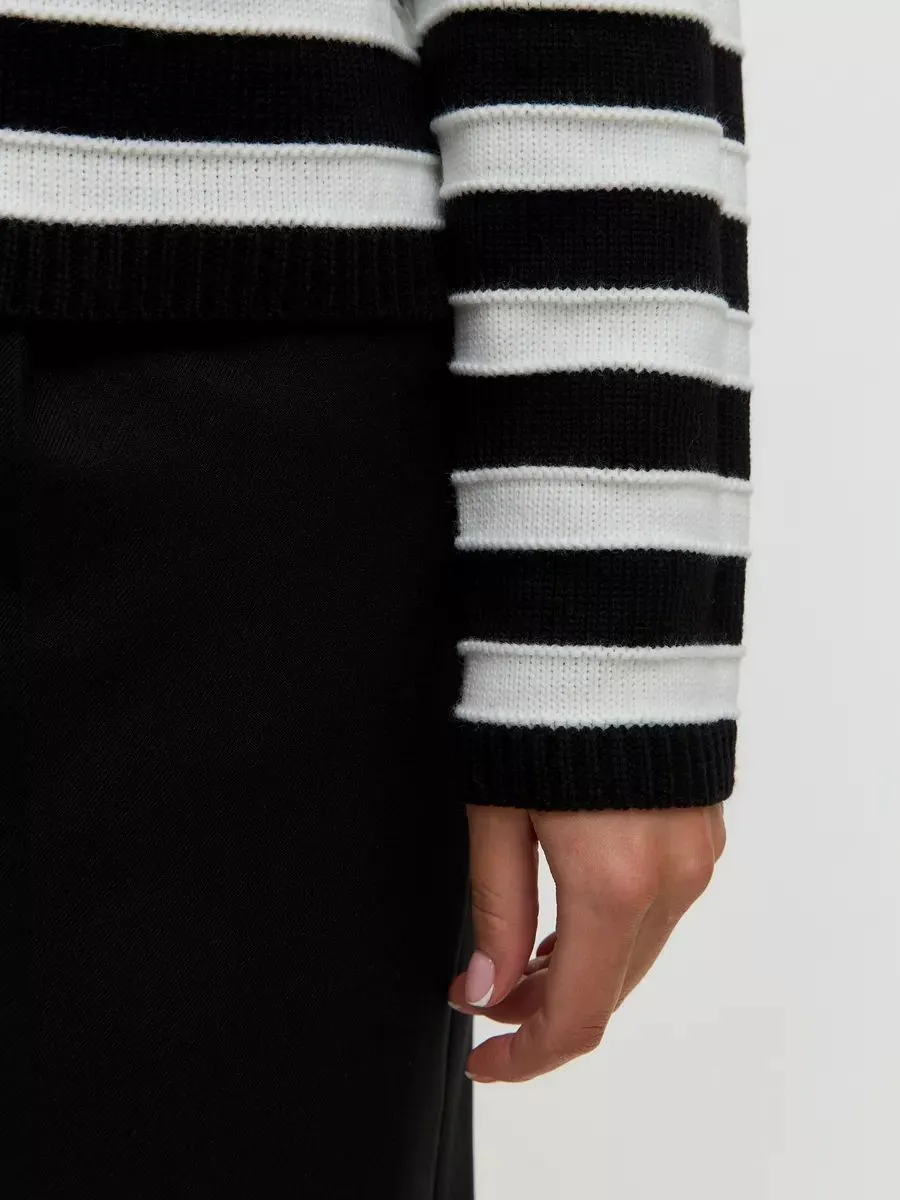 Striped Dropped Shoulder Long Sleeve Cardigan, image 5